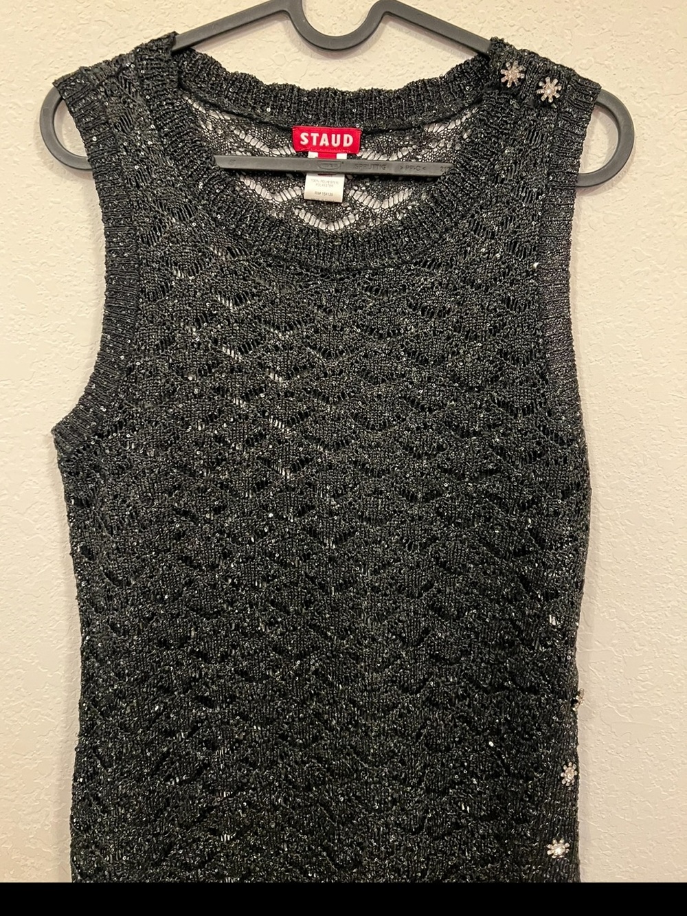 STAUD Black Sheer Midi Dress & BONUS BUY π π Dress - Picture 8 of 15